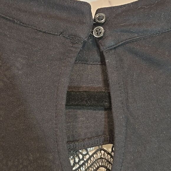 LOFT black long sleeve top size M - Picture 7 of 10